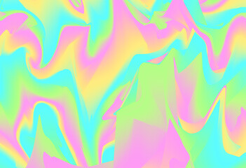 colorful curve, geometric, gologram