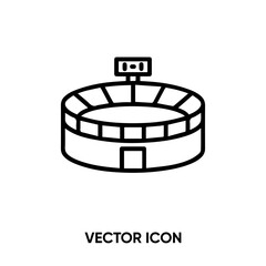 Fototapeta na wymiar Stadium vector icon. Modern, simple flat vector illustration for website or mobile app.Football or soccer symbol, logo illustration. Pixel perfect vector graphics 