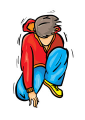 illustration of a person dancing