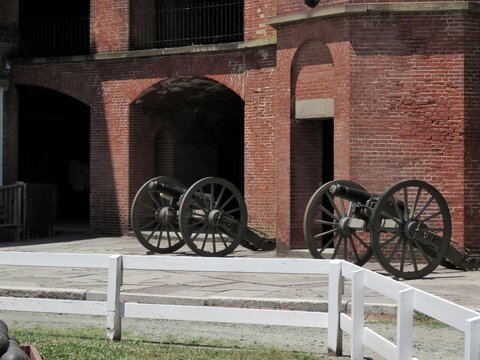 Cannons At Fort Delaware 