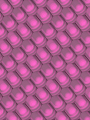 Geometric background of rounded rectangles in contemporary style. 3d rendering digital illustration