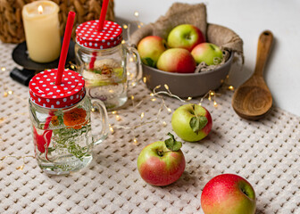 still life with apples