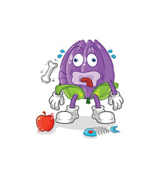tulip burp mascot. cartoon vector