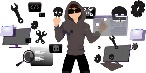 hacker coding background