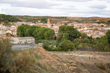 a view of Villanueva de Huerva, Campo de Cariñena, province of Zaragoza, Aragon, Spain