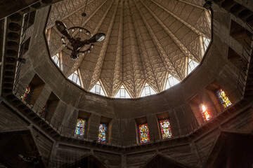 Interior of the Basilica of the Annunciation in Nazareth