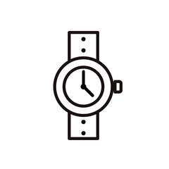 Zegarek na rękę ikona wektorowa