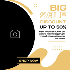 Naklejka premium Business promotion sale banner template design social media