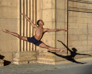 Male Ballet Dancer Leaping