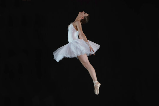 Ballet dancer in a dance jump