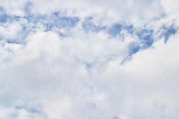 Beatiful blue sky with clouds on a sunny day