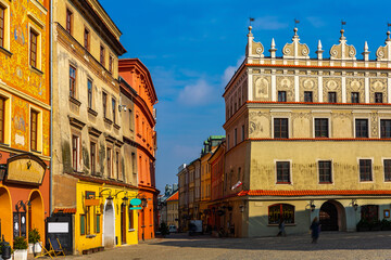 Naklejka na ściany i meble Picturesque streets of the city Lublin. Poland