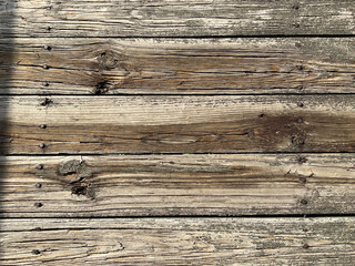 old wood fishing pier texture with nails