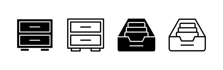 Archive folders icon vector. Document vector icon. Archive storage icon.