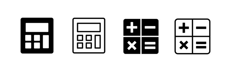 Calculator icon vector. Accounting calculator sign and symbol.