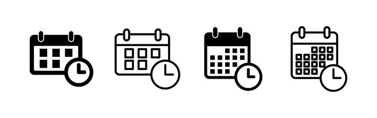 Calendar icon vector. Calender sign and symbol. Schedule icon symbol