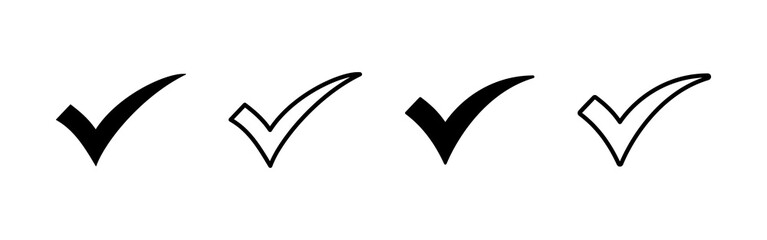 Check mark icon vector. Tick mark sign and symbol © avaicon