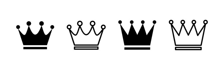 Crown icon vector. crown sign and symbol