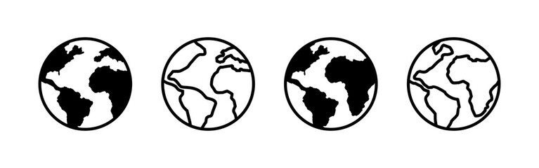 World map vector. Worldmap sign and symbol. Globe icon