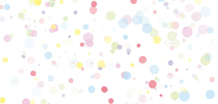 Colorful bubbles banner