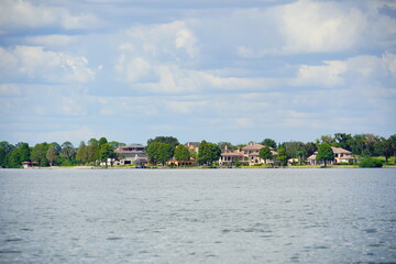 The landscape of Lake Thonotosassa in Florida