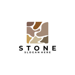 stone logo design vector isolated
