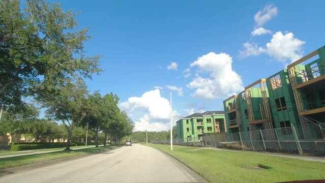 Tampa, FL USA - 08 15 2022: an apartment construction site	
