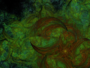 Imaginatory fractal abstract background Image