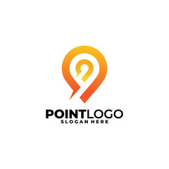 point logo vector design isolated