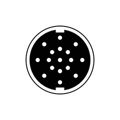 Sewer icon design isolated on white background. vector illustration