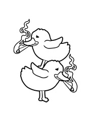 2 Freunde Weed Küken 