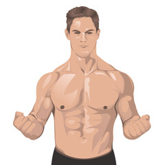 Fototapeta premium muscle in human body vector illustration
