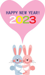 Greetings of the New Year 2023.
2023 is the Year of the Rabbit in Japan.
