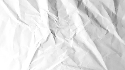 crumpled plain white paper texture. Paper background