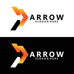 arrow logo icon vector isolated