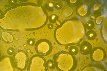 golden olive oil drops