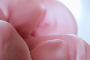 ピンク色の花　淡いピンクの花　アップ