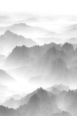 misty mountain landscape