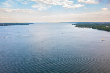 barrie centennial park lake beach front summer time 