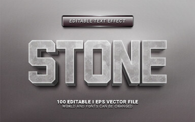 stone text effect