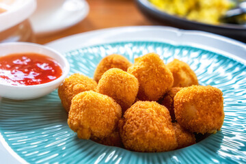 Chinese restaurant crispy tofu gourmet snack