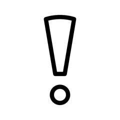 Exclamation Icon Vector Symbol Design Illustration