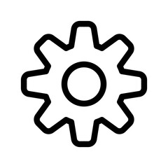 Gear Wheel Icon Vector Symbol Design Illustration