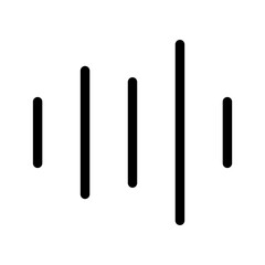 Sound Wave Icon Vector Symbol Design Illustration