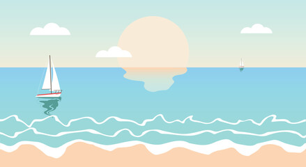 background with sea and sun