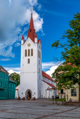 Fototapeta na wymiar Medieval Evangelical Lutheran Church of Saint John in Cesis town, Latvia