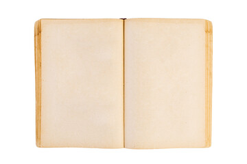 Naklejka premium Old paper isolated on white background. Top view.
