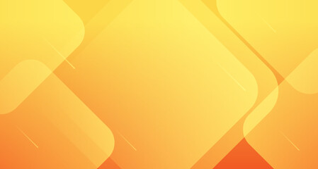 Geometric abstract shape on yellow-orange gradient overlay background. Vector.