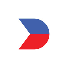 letter D modern logo design