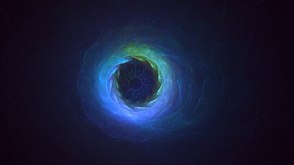 3D rendering abstract red fractal light background